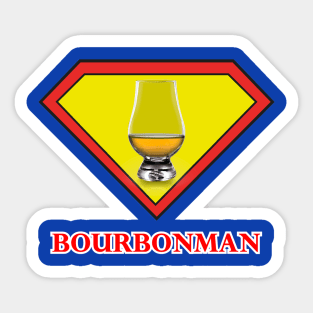 Bourbonman! Sticker